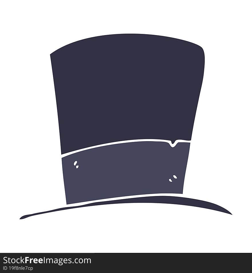 cartoon doodle top hat