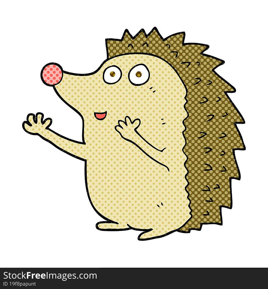 cartoon cute hedgehog