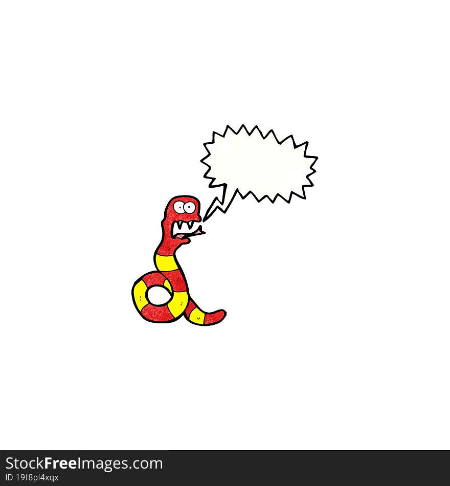 cartoon hissing snake