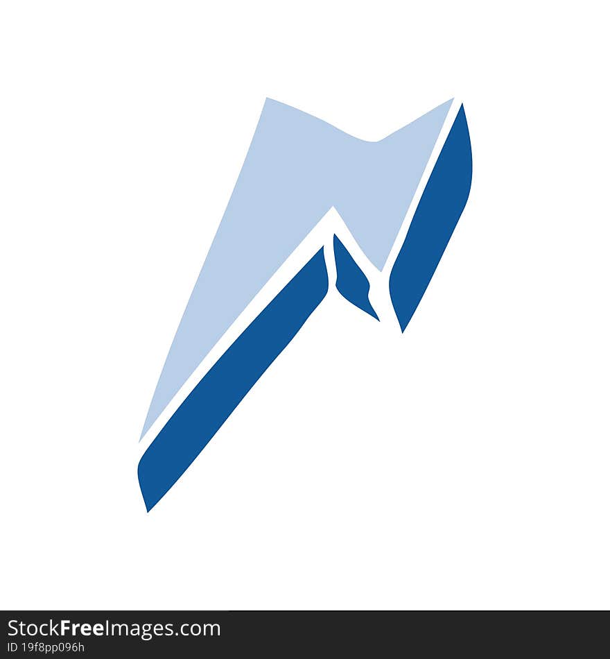 cartoon doodle decorative lightning bolt