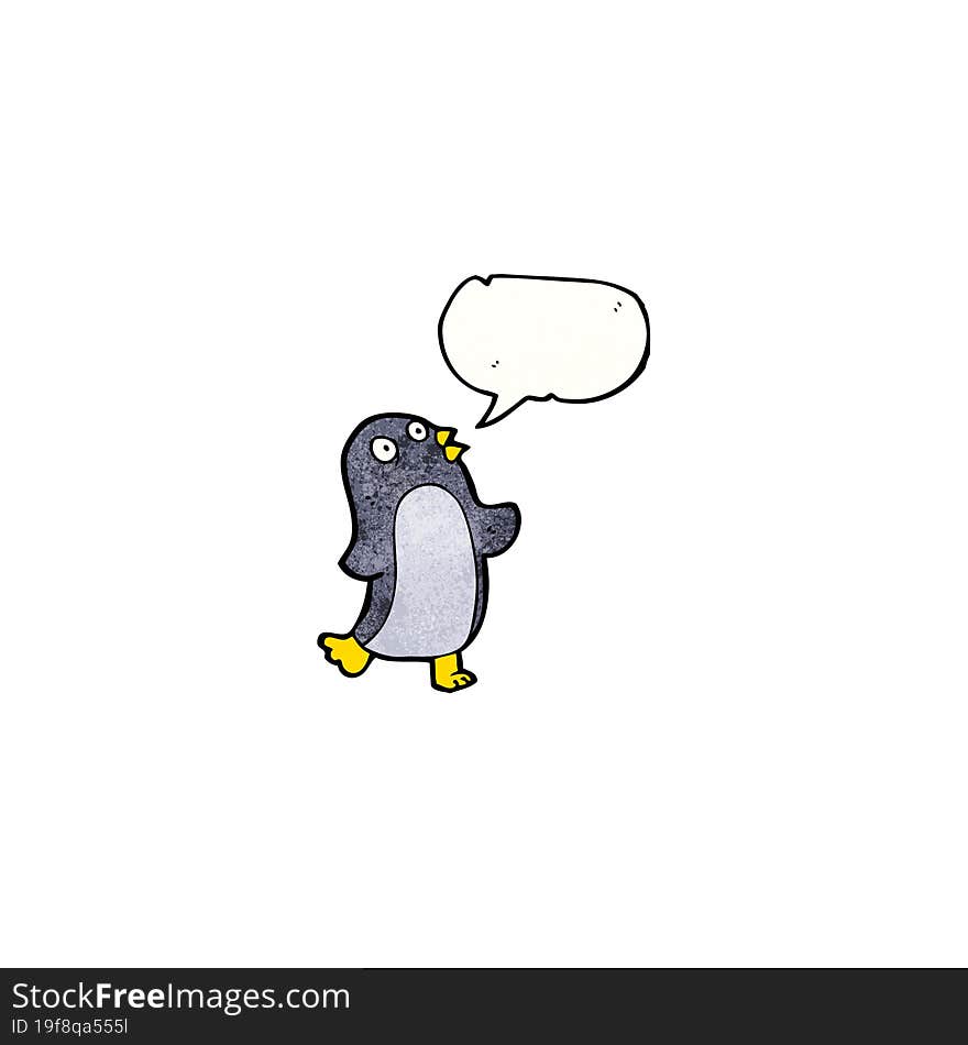 Dancing Penguin Cartoon Character