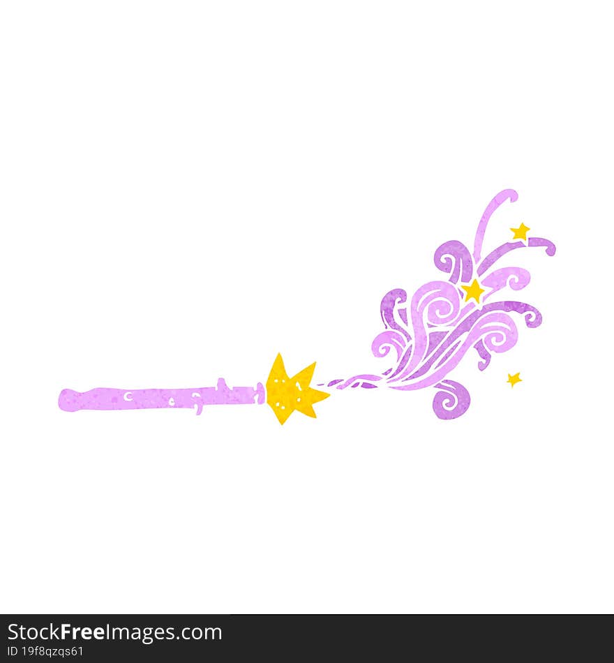 cartoon magic wand