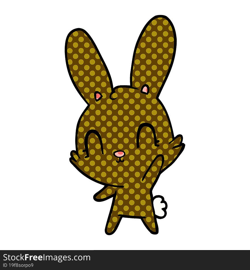 cute cartoon rabbit. cute cartoon rabbit