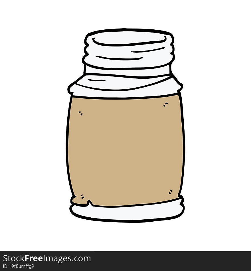 cartoon doodle of a storage jar