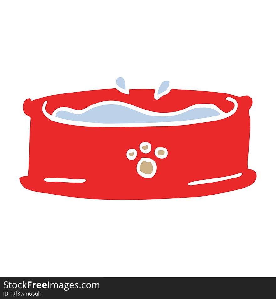 cartoon doodle pet bowl