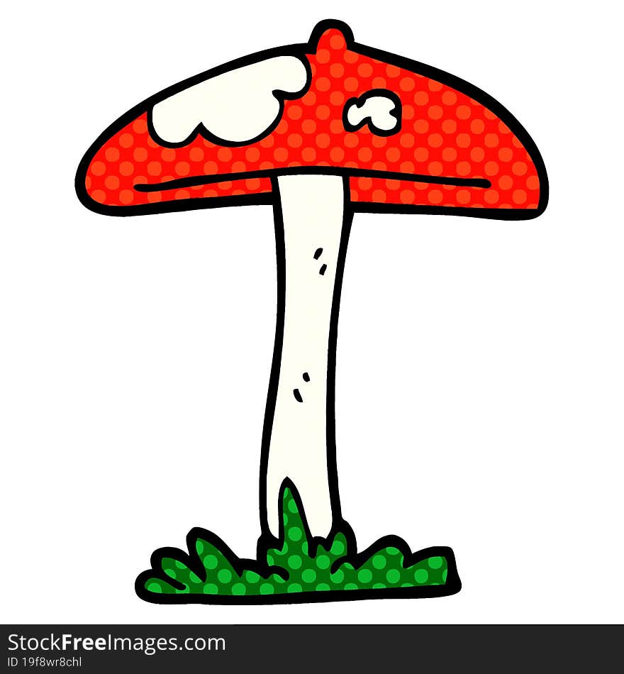 Cartoon Doodle Mushroom