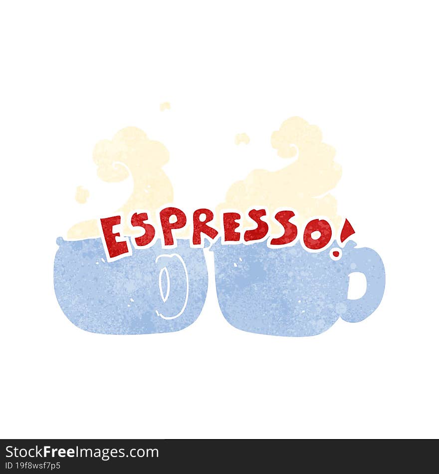 Retro Cartoon Espresso