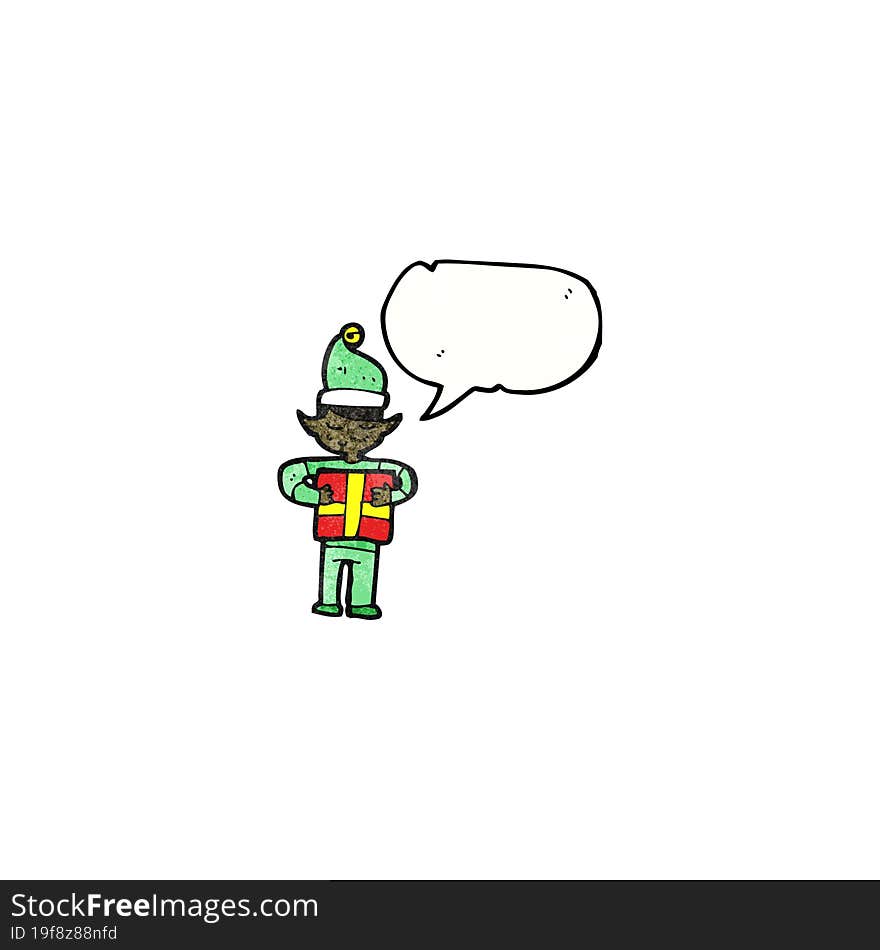 cartoon christmas elf