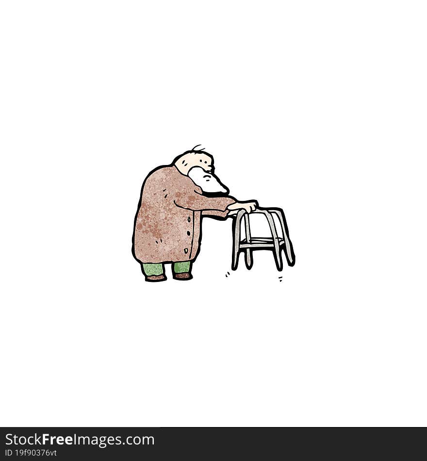 Cartoon Elderly Man