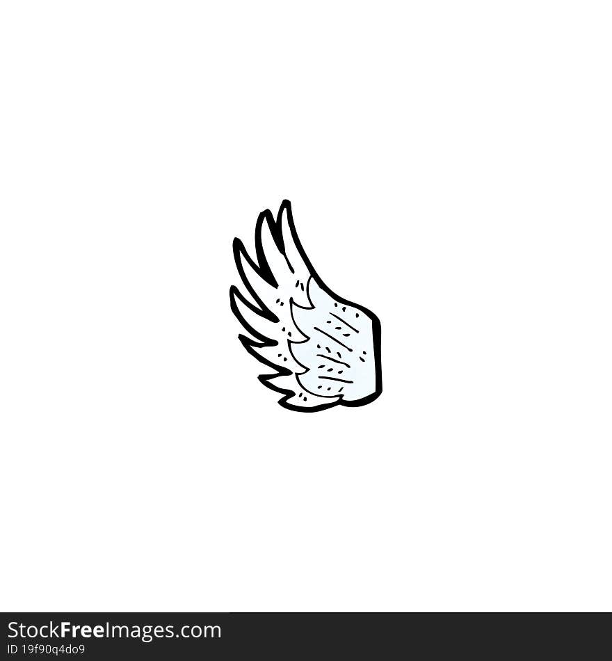 cartoon angel wing