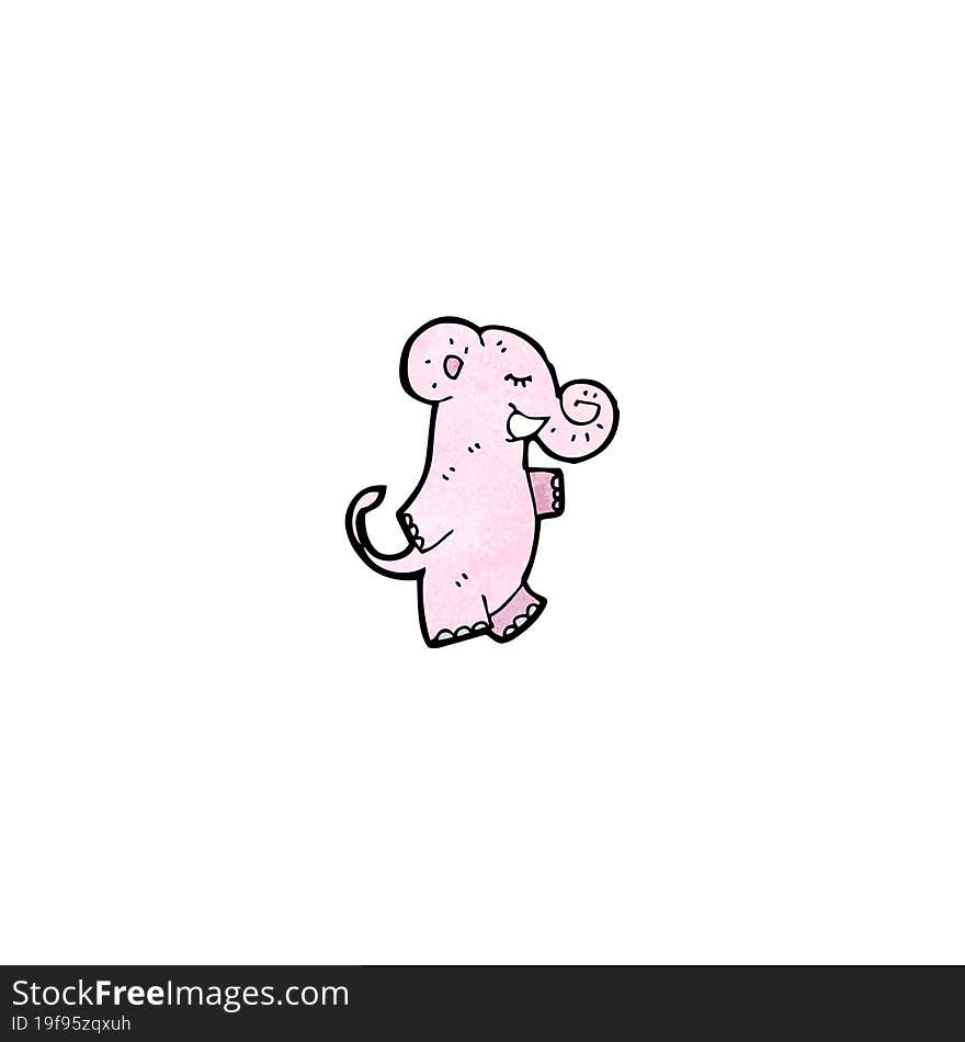 cartoon pink elephant