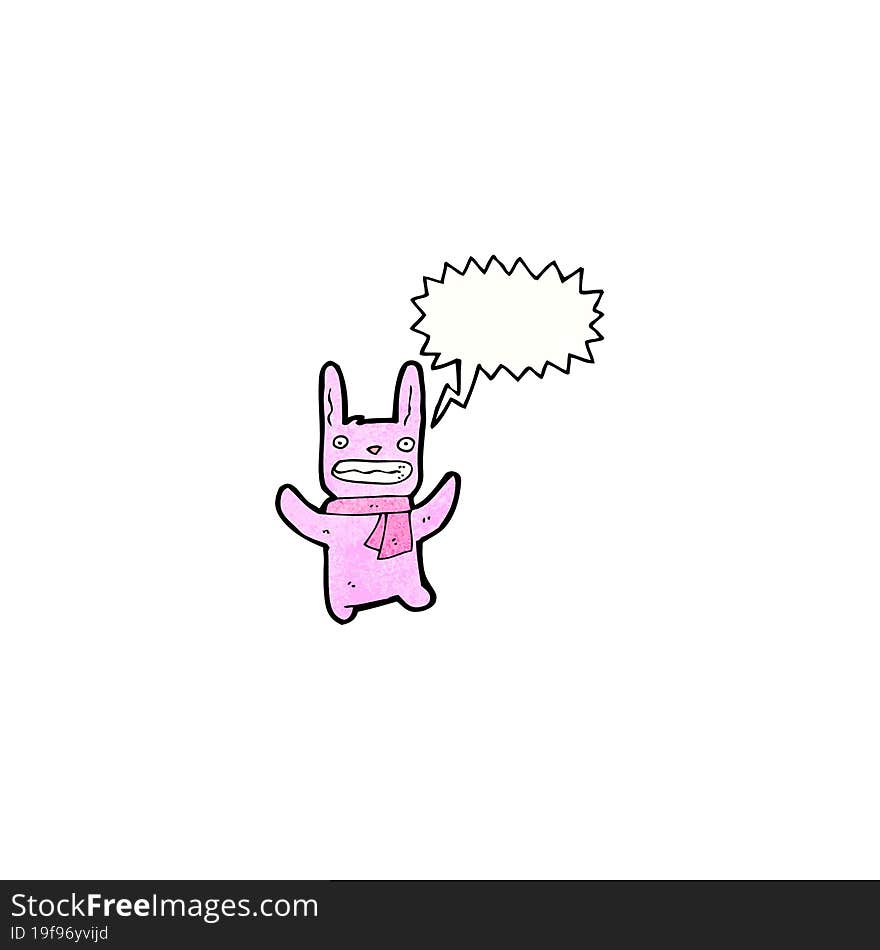 cartoon pink rabbit