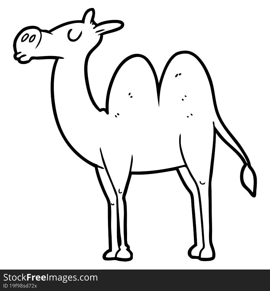 cartoon camel. cartoon camel