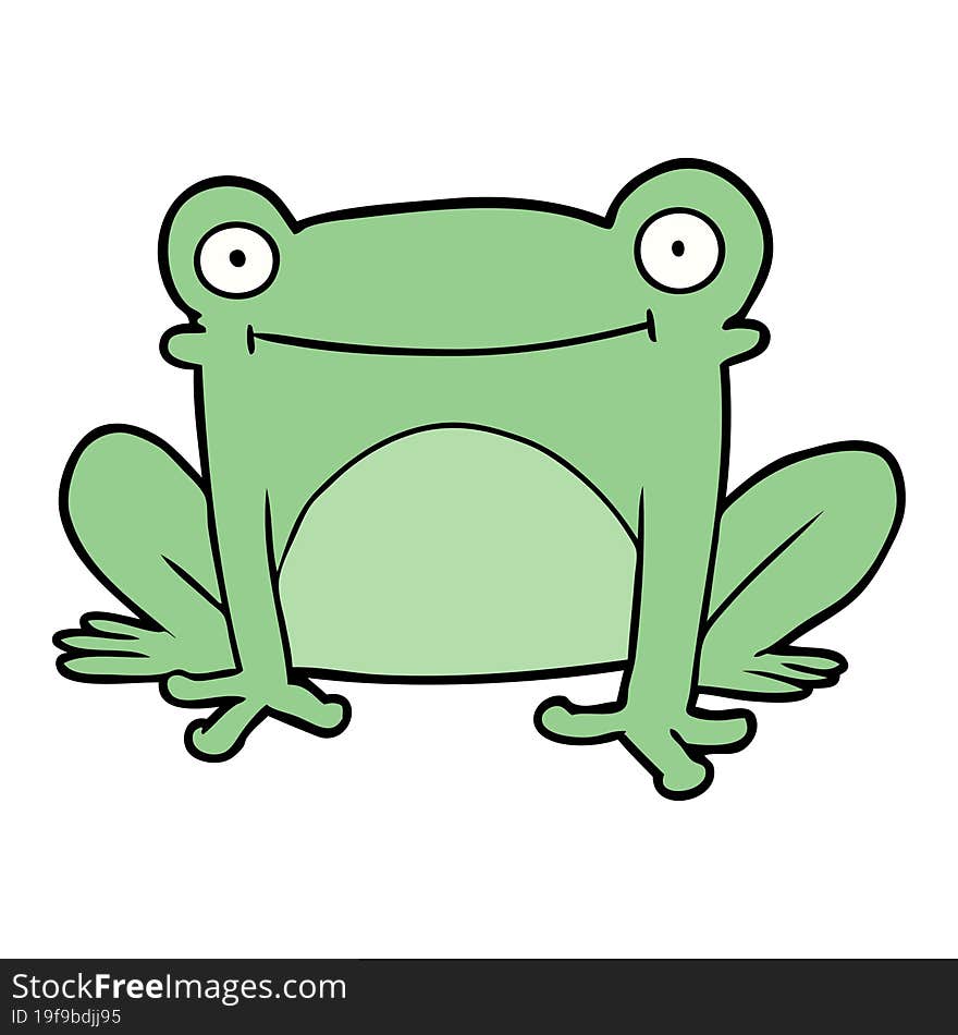 cartoon frog. cartoon frog