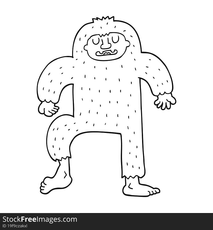 cartoon bigfoot