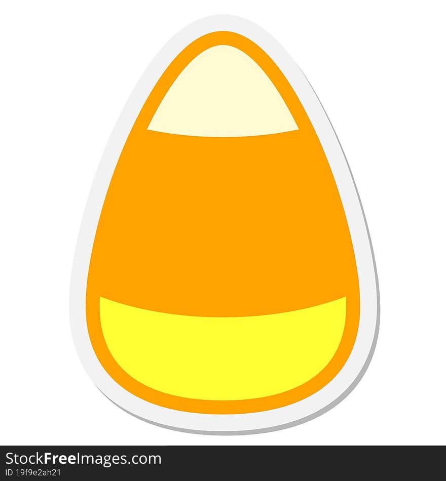 Candy Corn Sticker