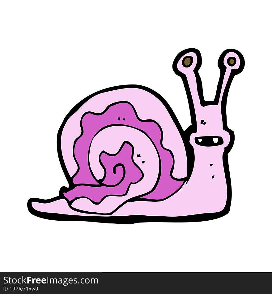 cartoon snail