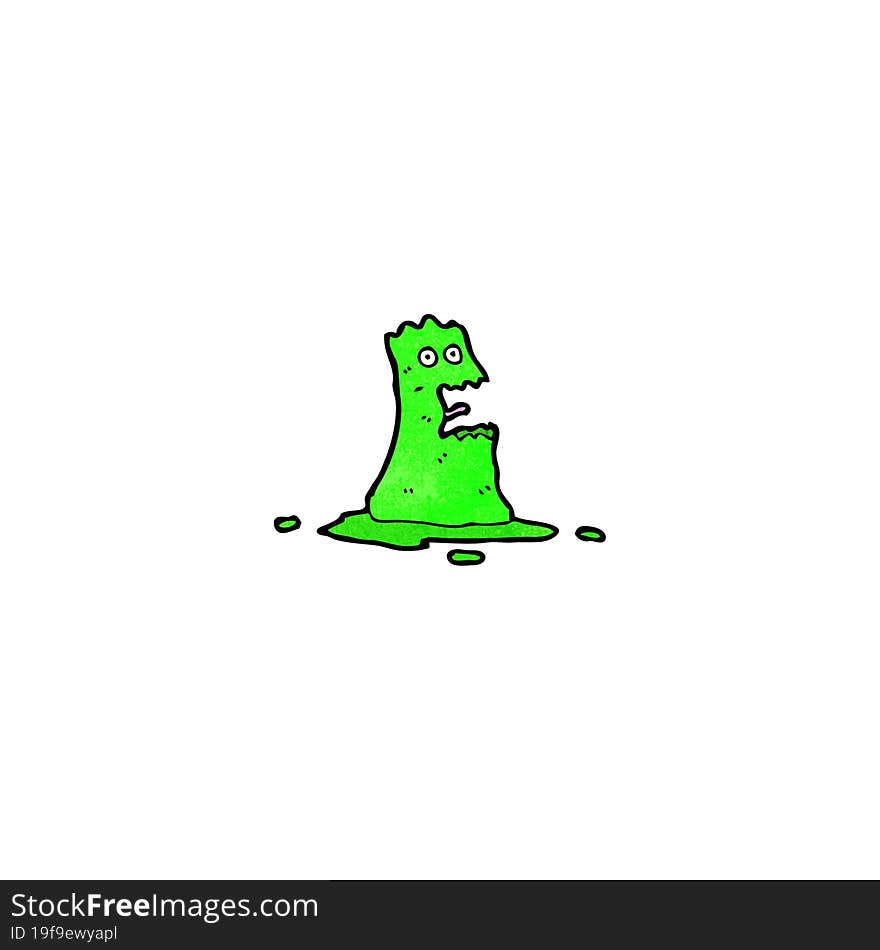 cartoon blob slime monster