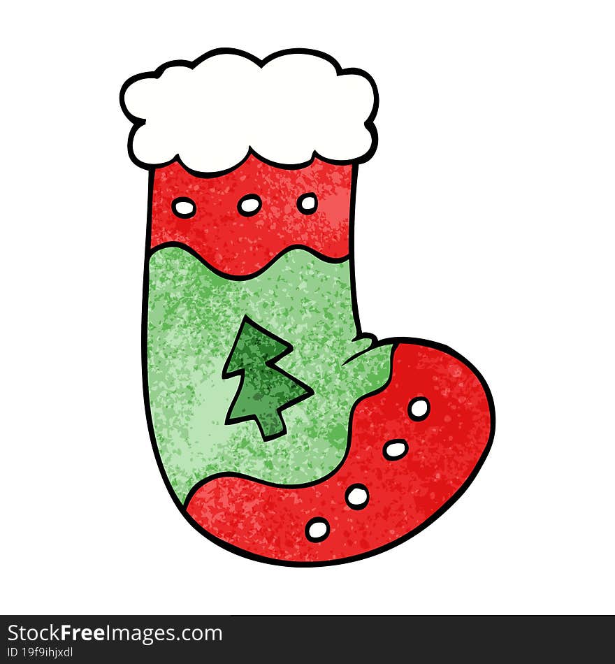 cartoon doodle christmas stockings