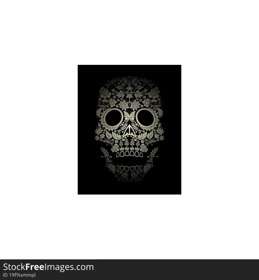 day of the dead skull