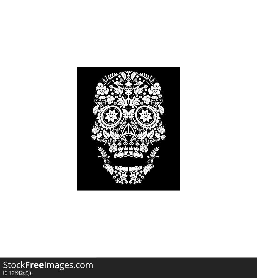 day of the dead skull