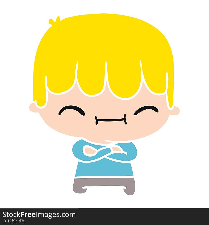 cartoon of kawaii cute boy