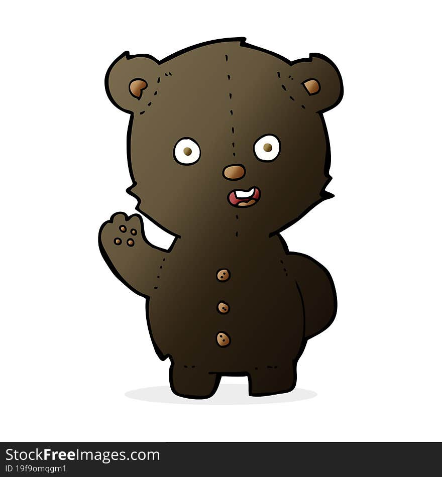 cute cartoon black bear