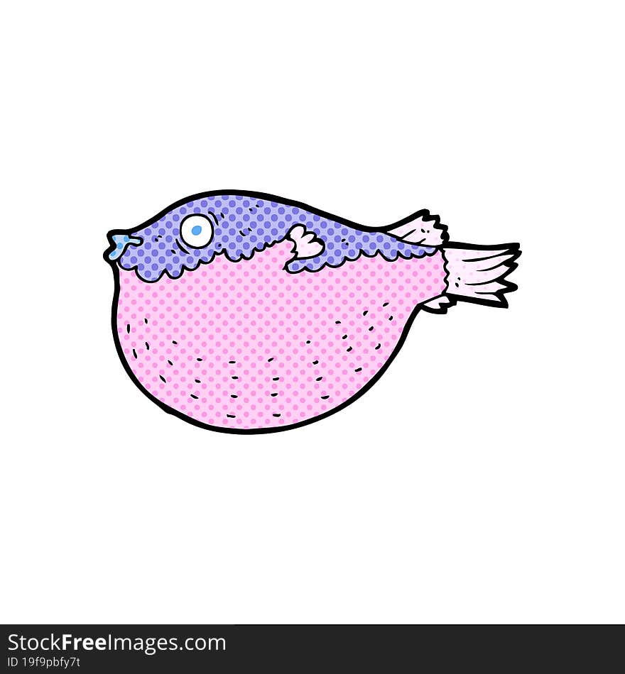 Cartoon Blowfish