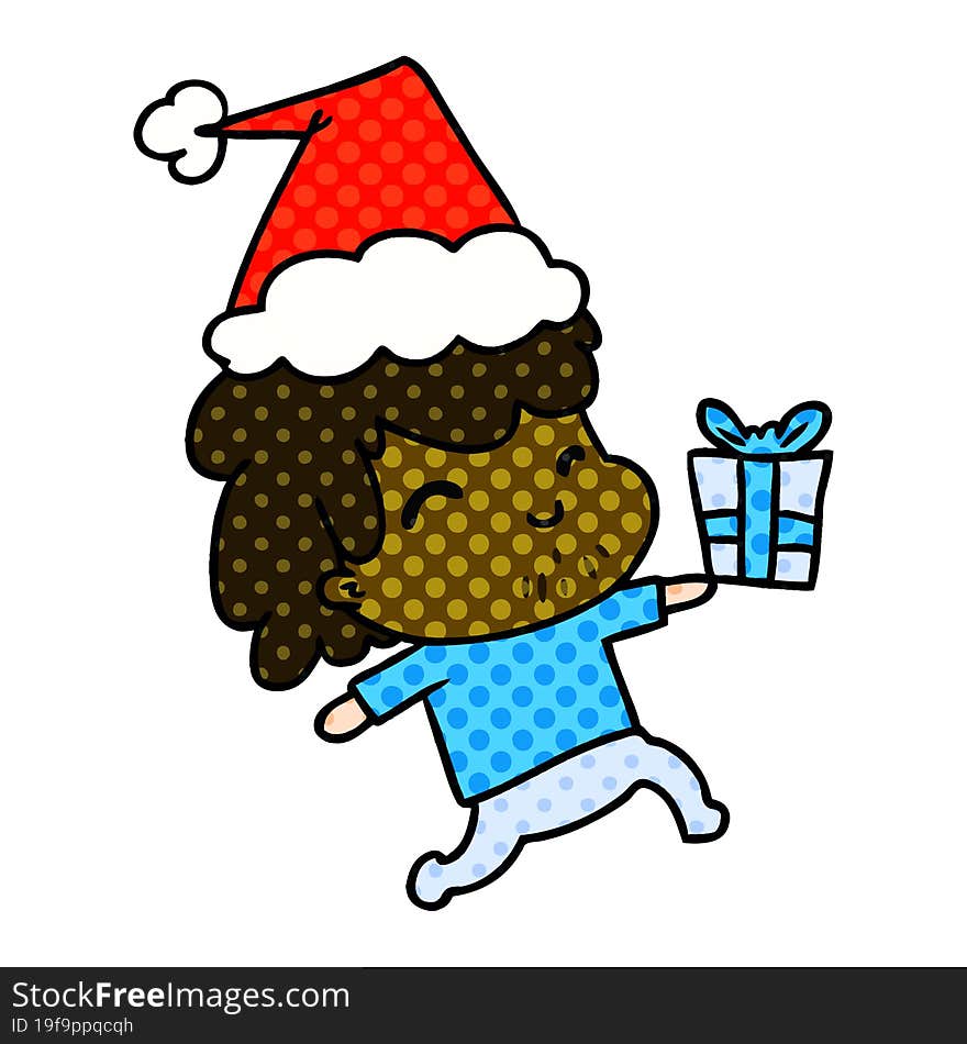 Christmas Cartoon Of Kawaii Boy