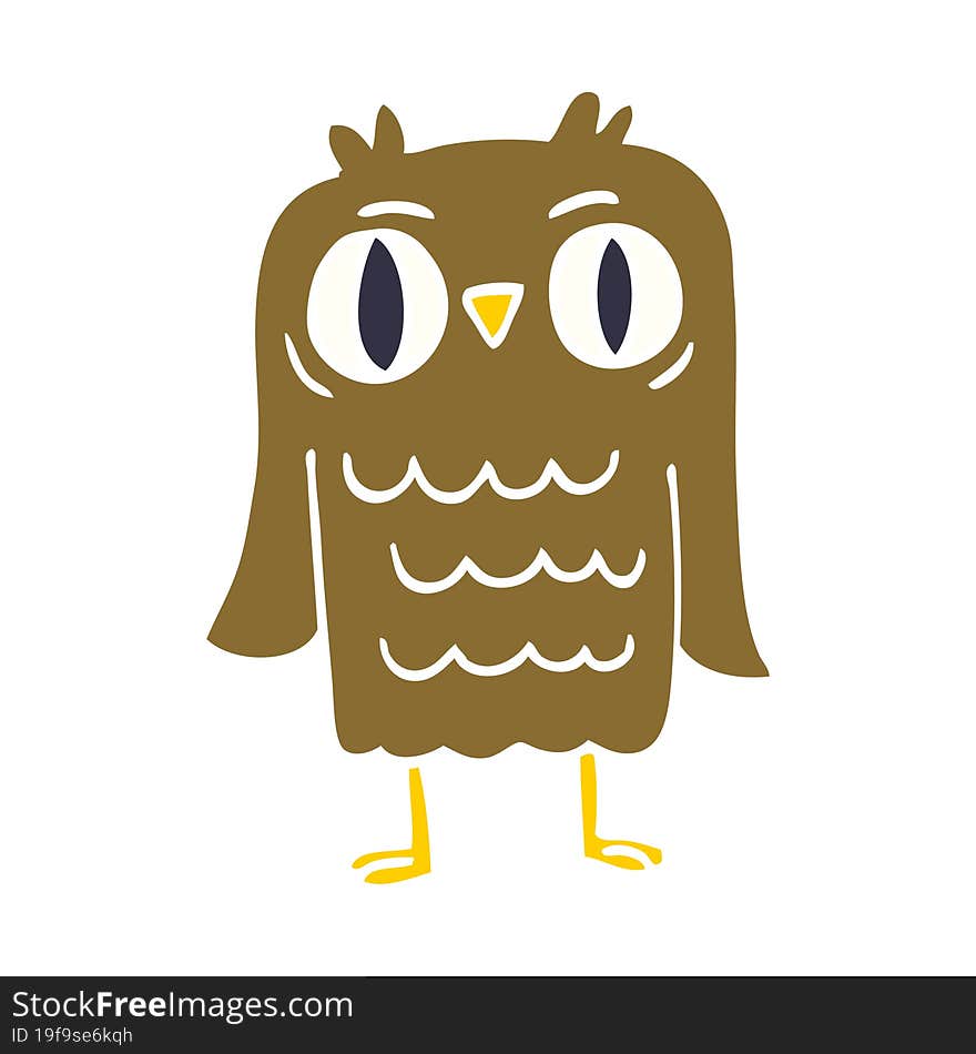 Cartoon Doodle Owl