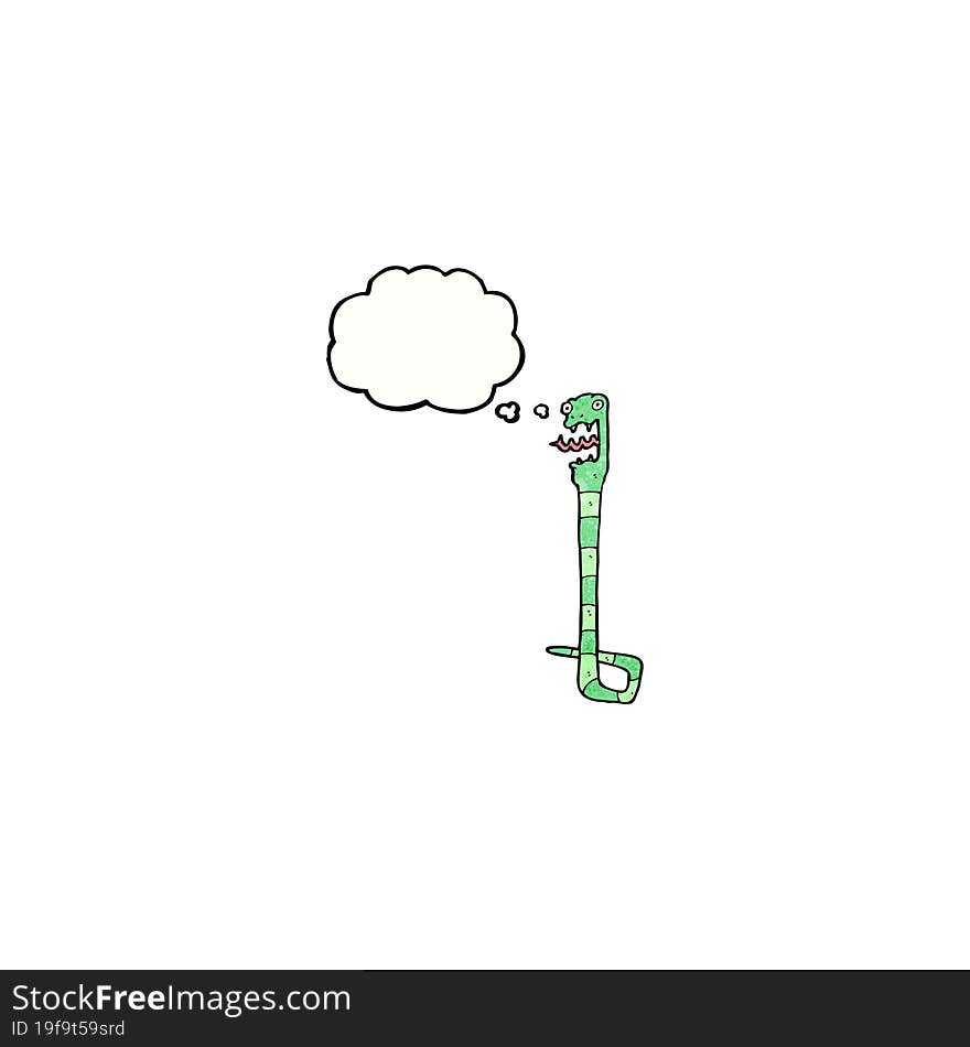 cartoon hissing snake