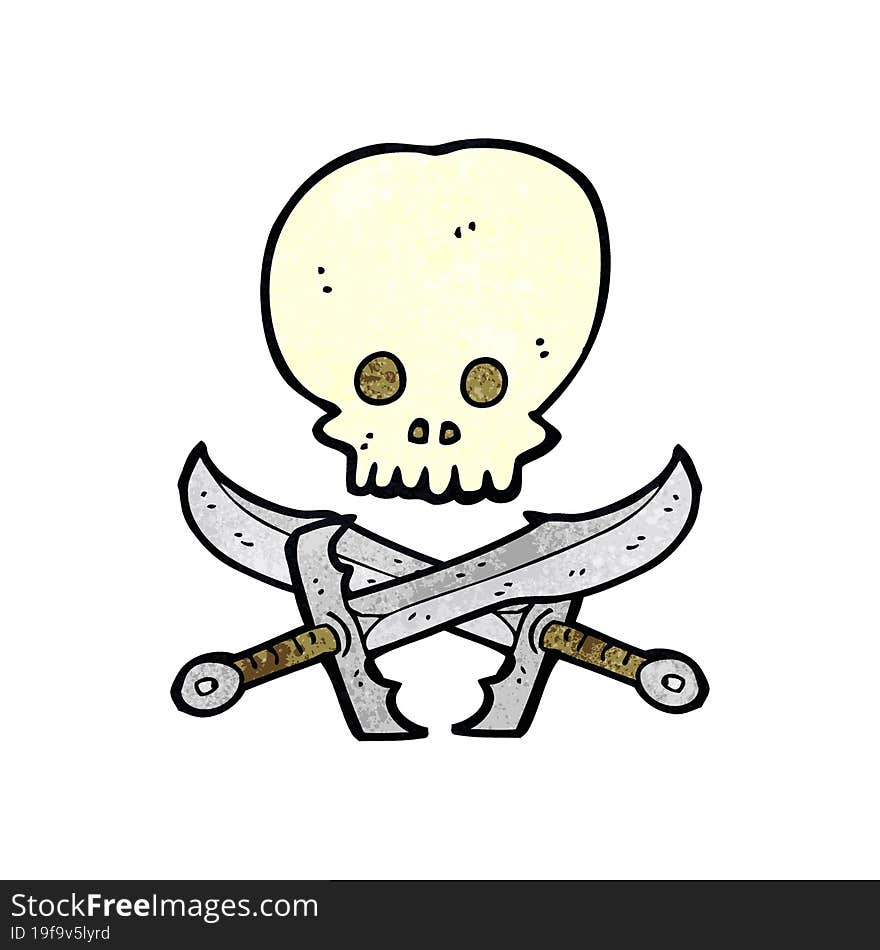 skull and swords symbol