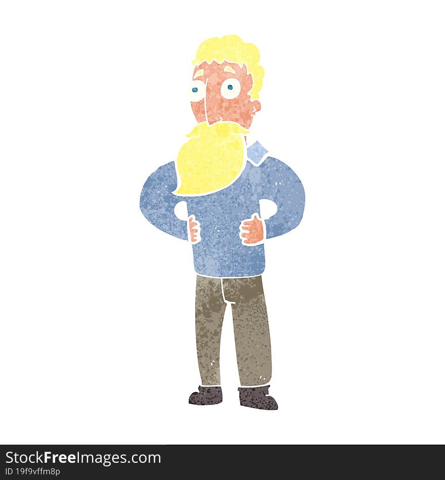 cartoon man with beard