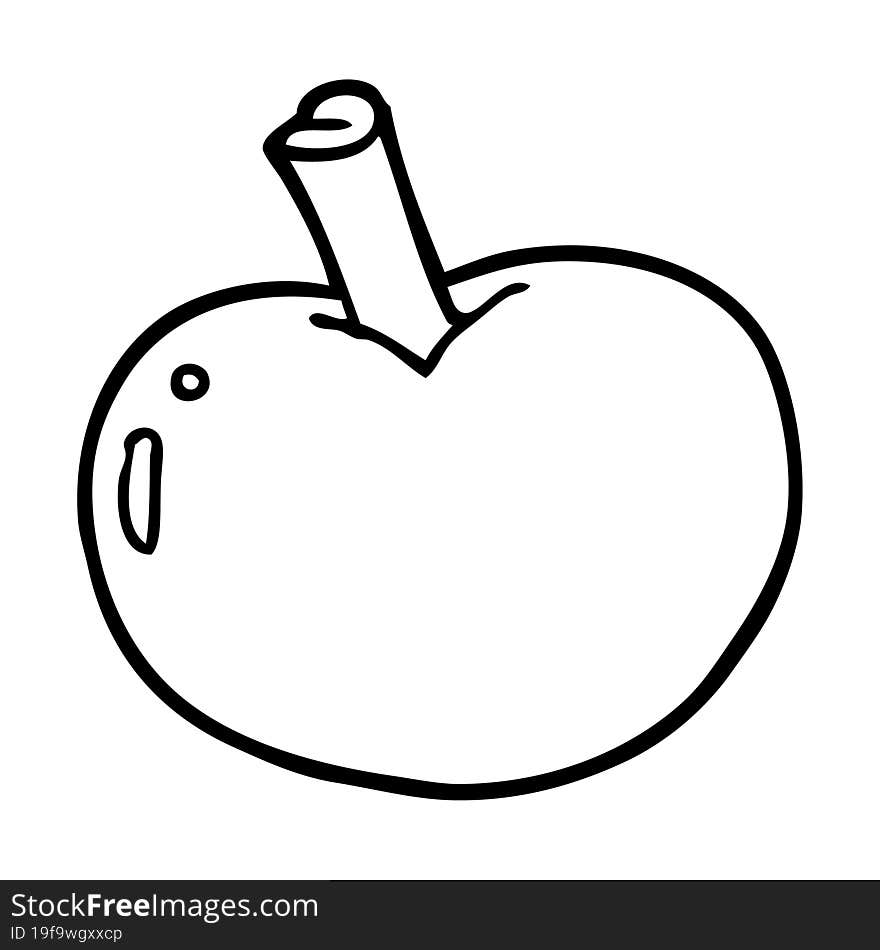 cartoon apple