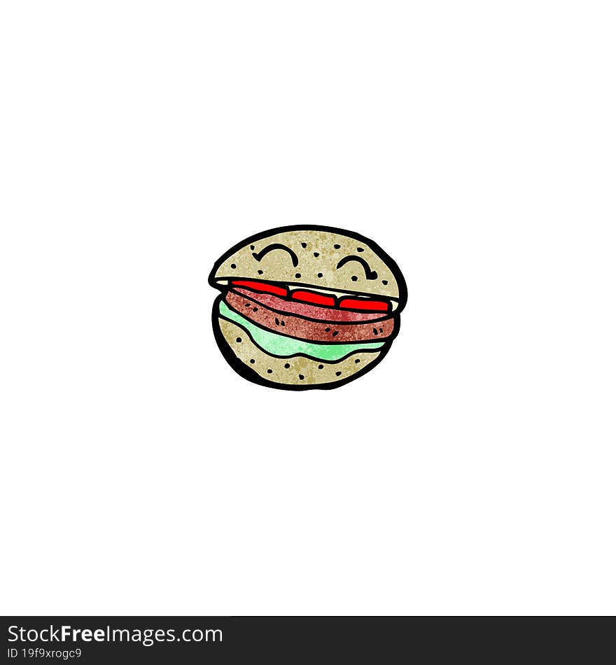 burger cartoon character