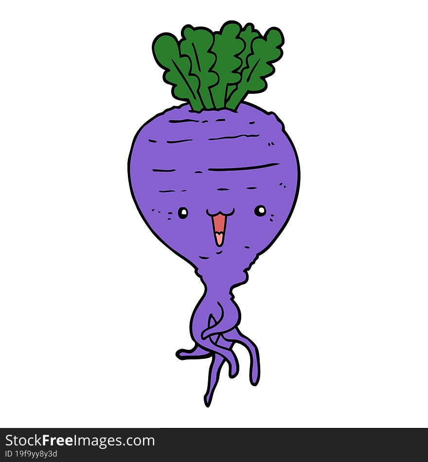 cartoon turnip