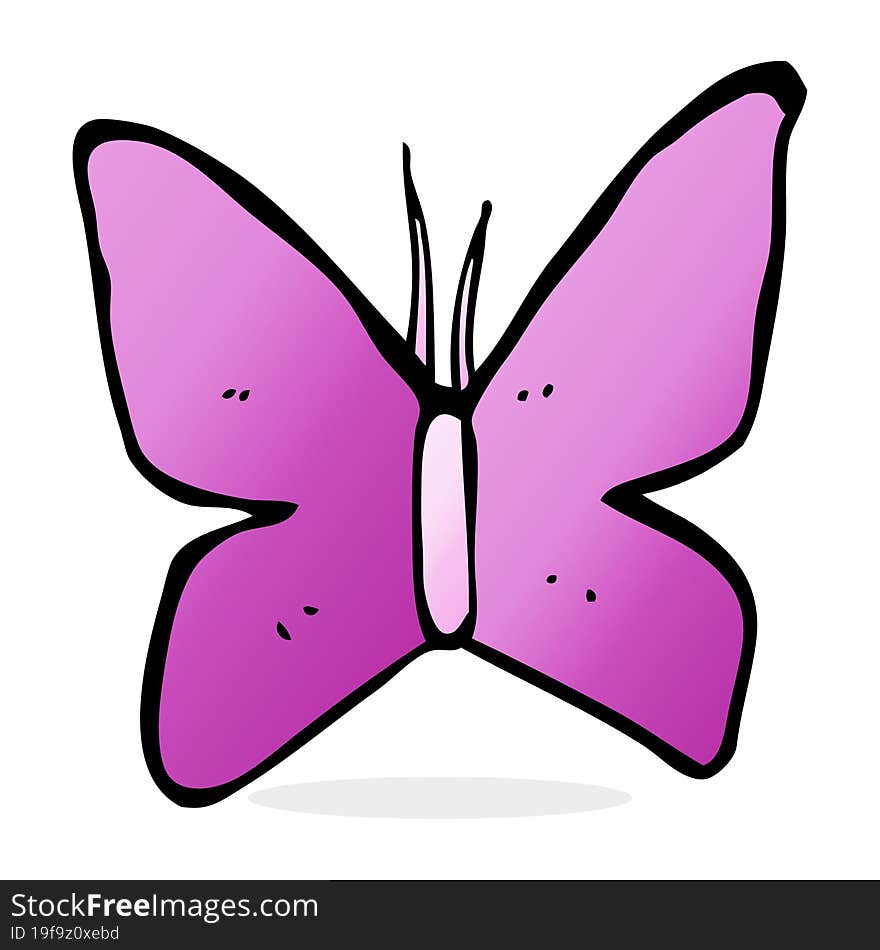 cartoon butterfly symbol