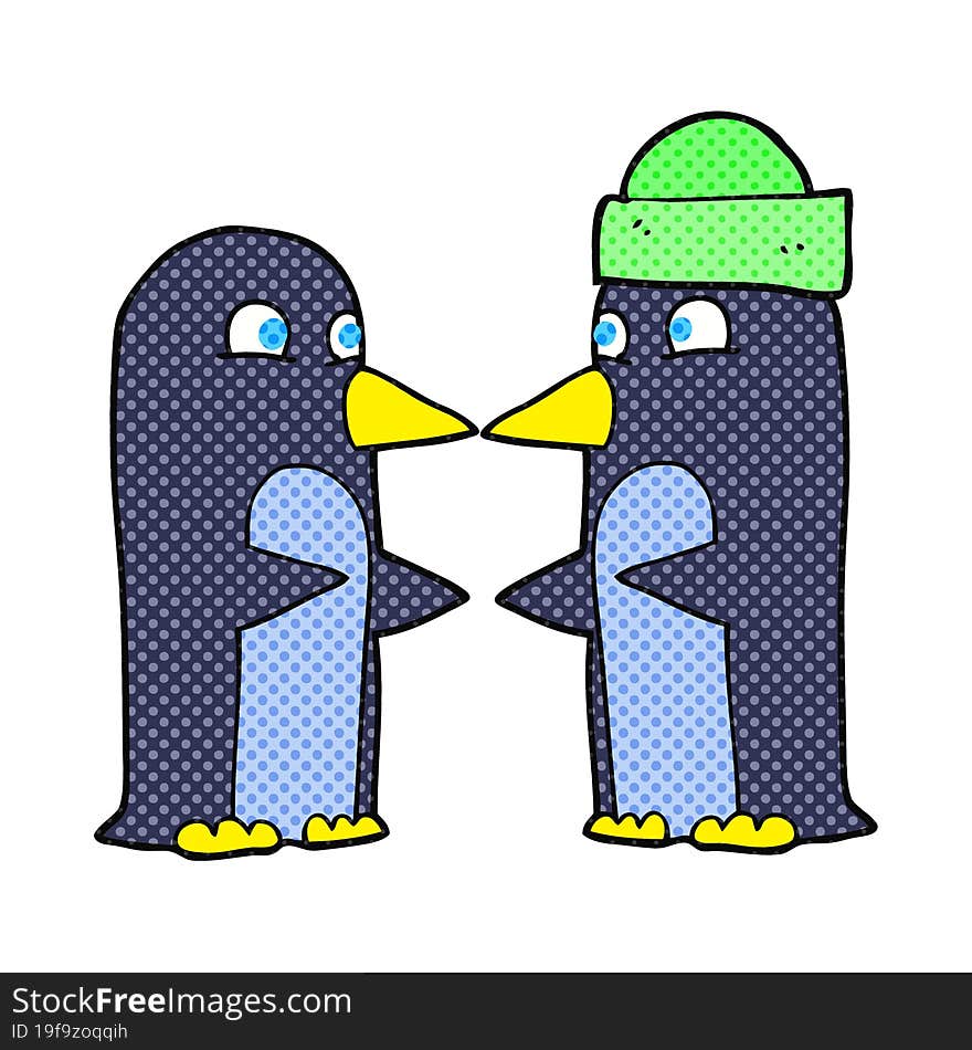 cartoon penguins