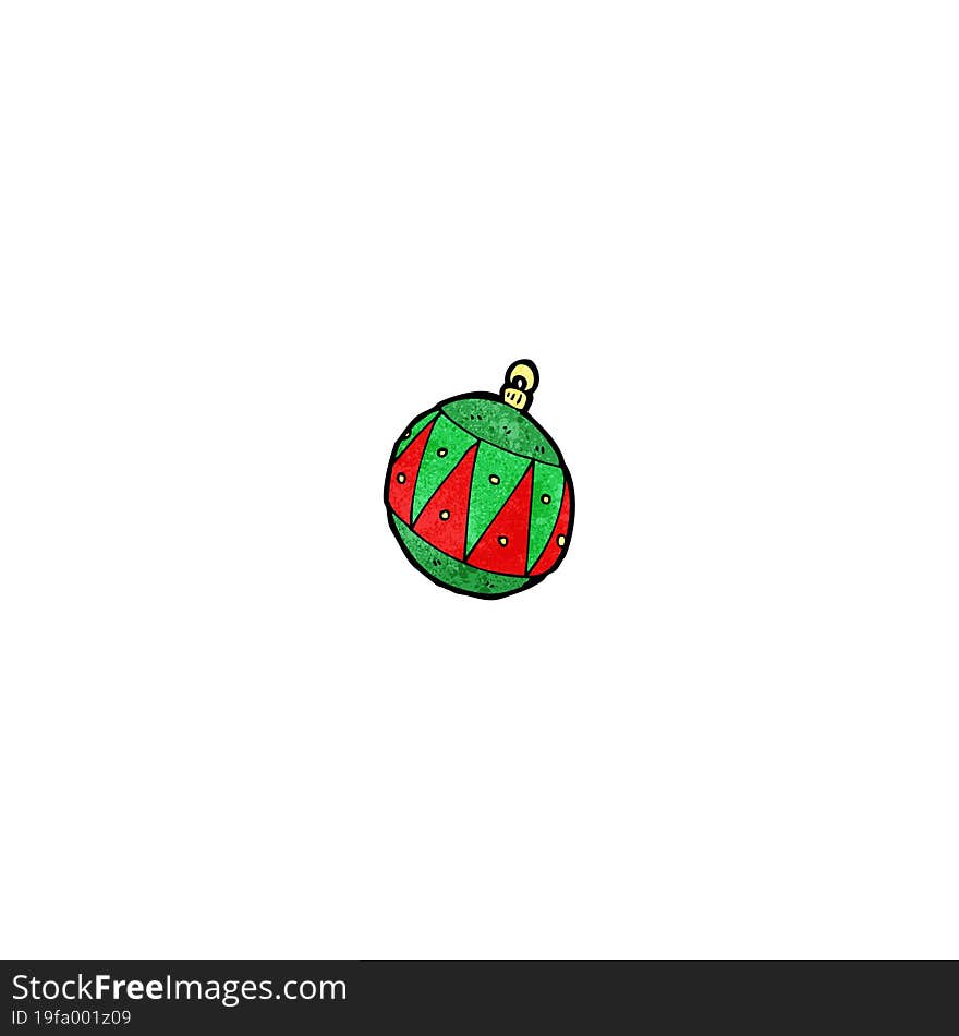 Cartoon Christmas Bauble