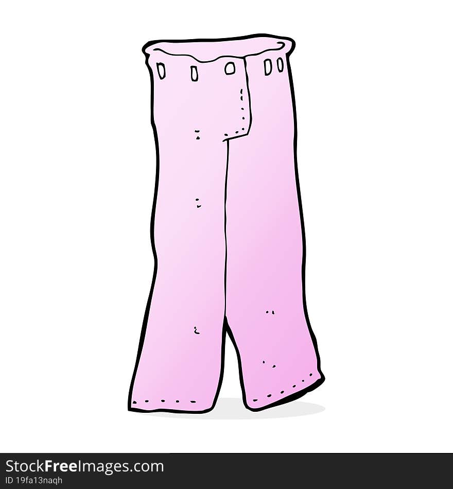 cartoon pair of pink pants