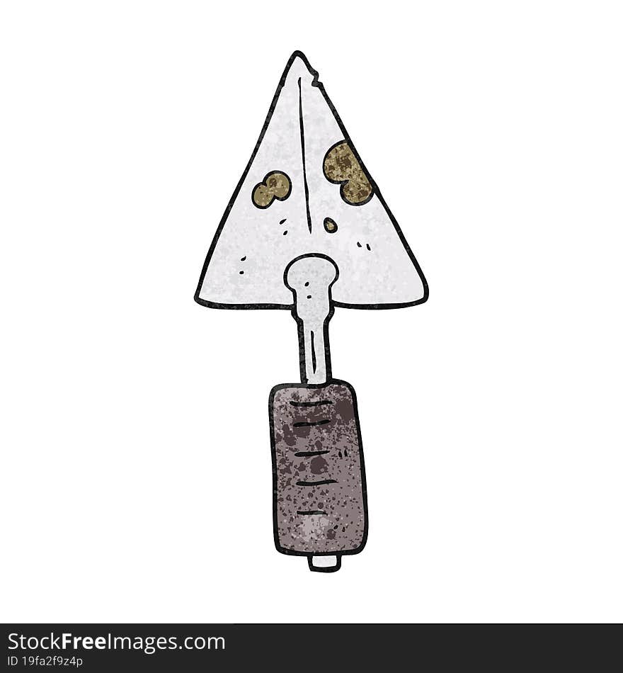 textured cartoon trowel