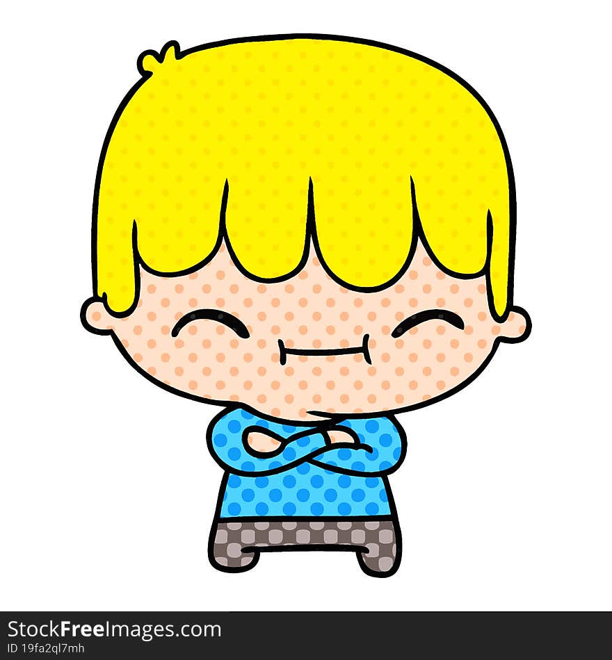 cartoon of kawaii cute boy