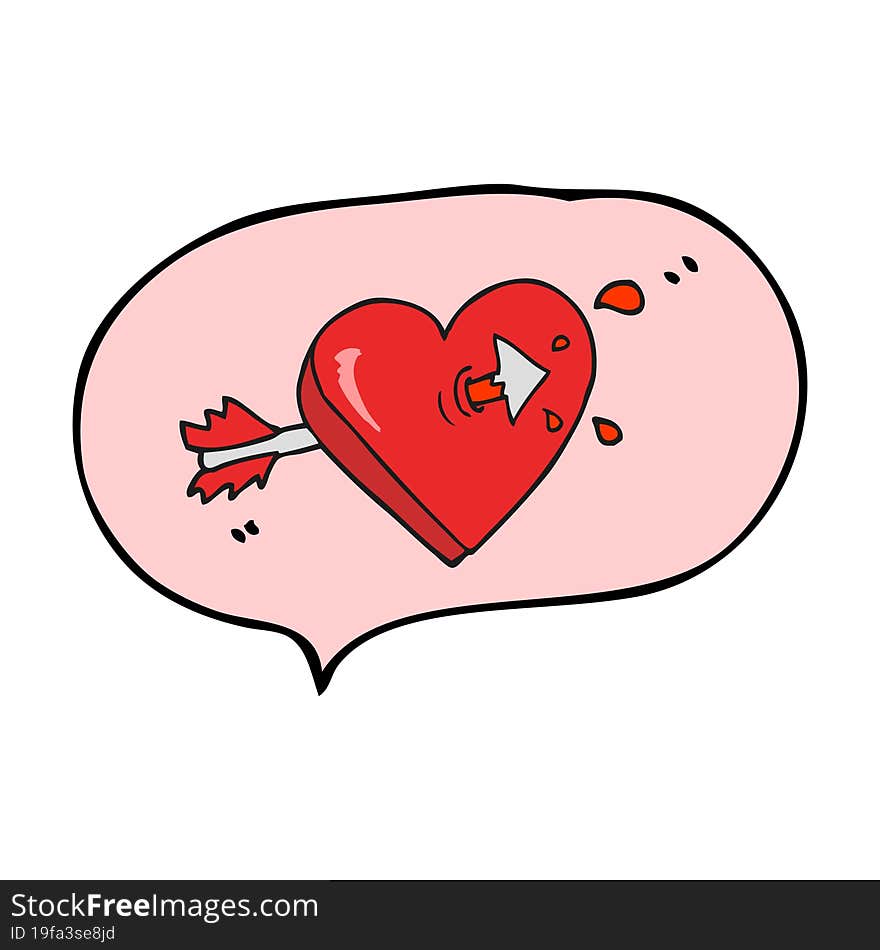 freehand drawn speech bubble cartoon arrow through heart freehand drawn speech bubble cartoon. freehand drawn speech bubble cartoon arrow through heart freehand drawn speech bubble cartoon