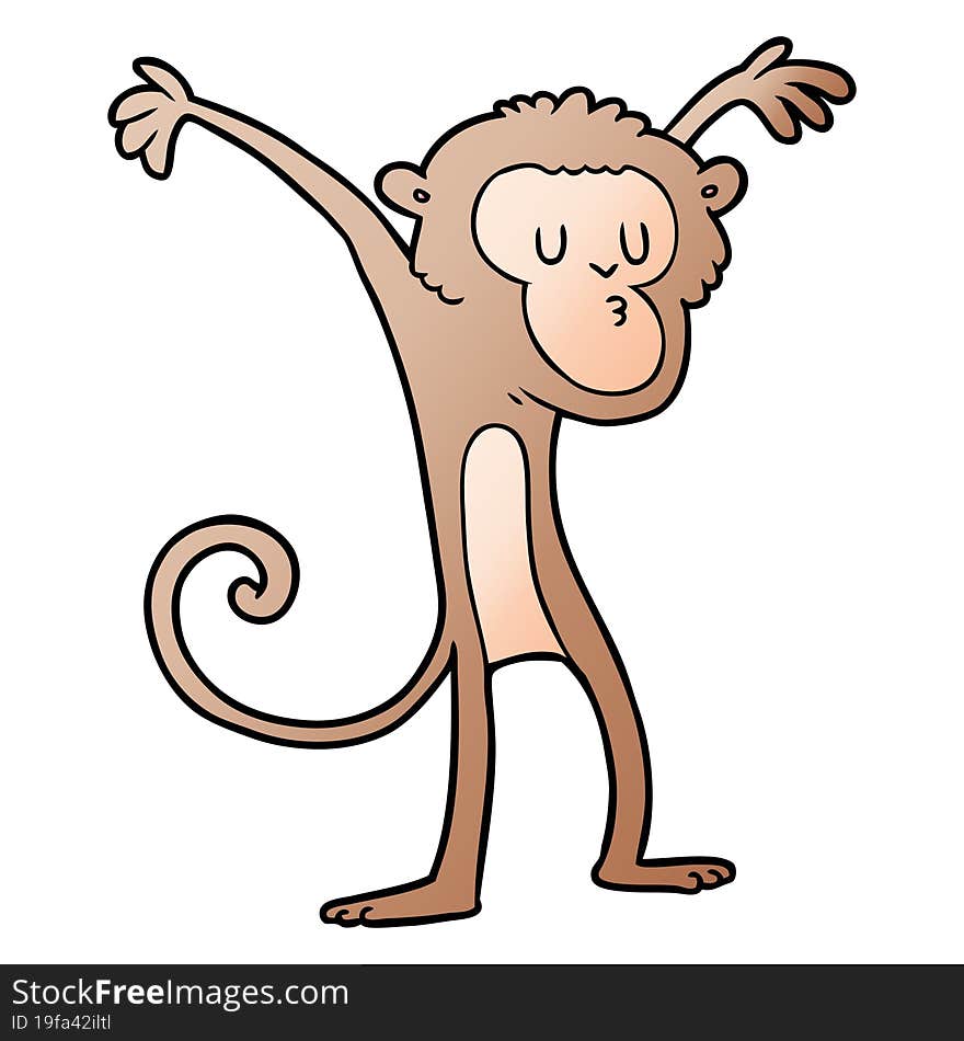 cartoon monkey. cartoon monkey