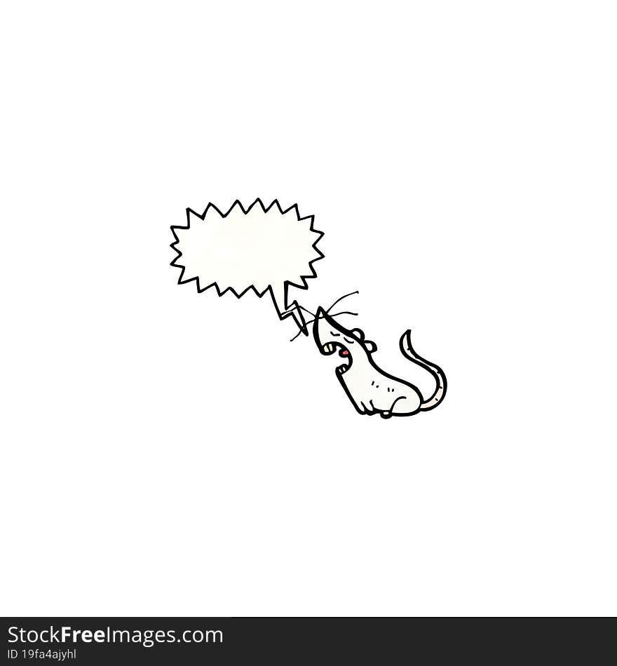 Cartoon Squeaking Mouse