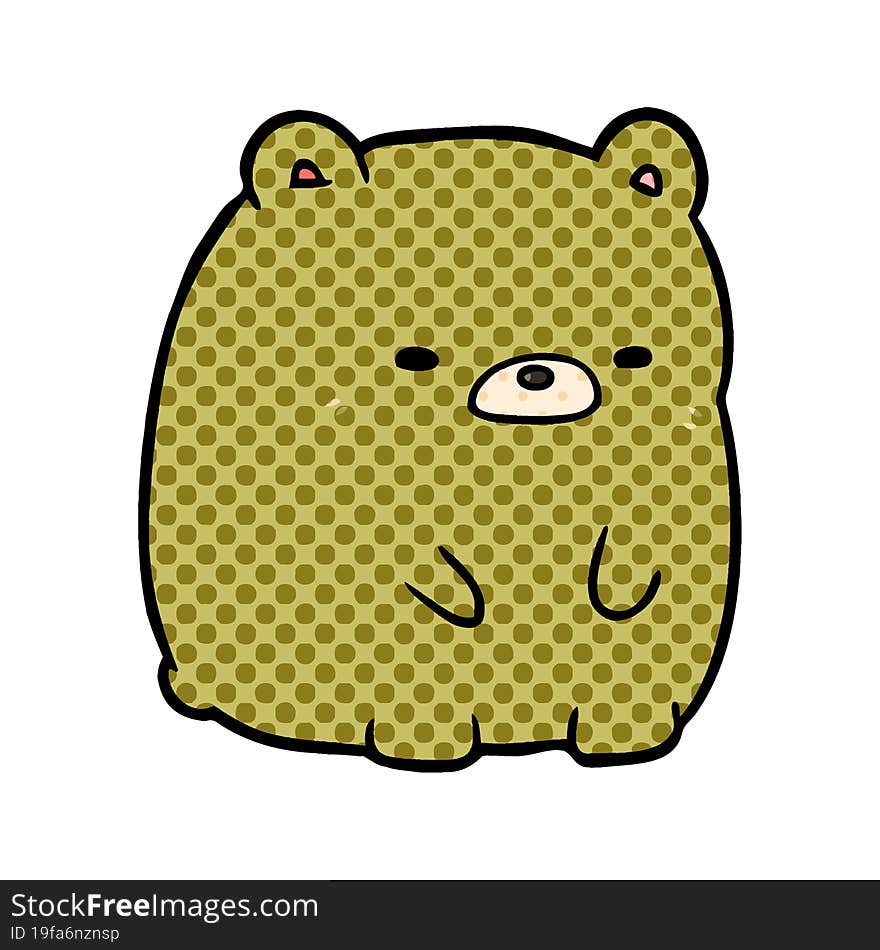 cute cartoon sad bear. cute cartoon sad bear