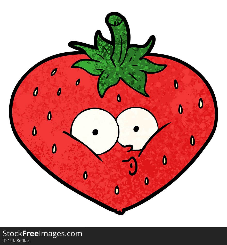 cartoon strawberry. cartoon strawberry