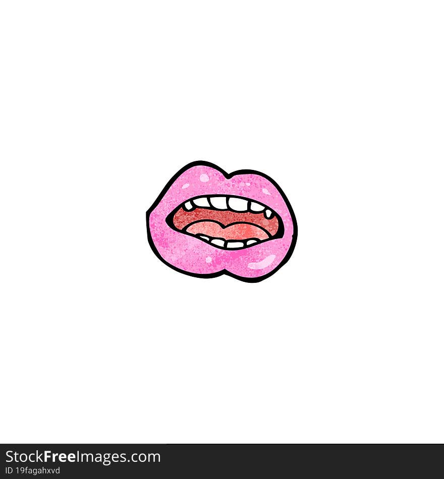 cartoon lips