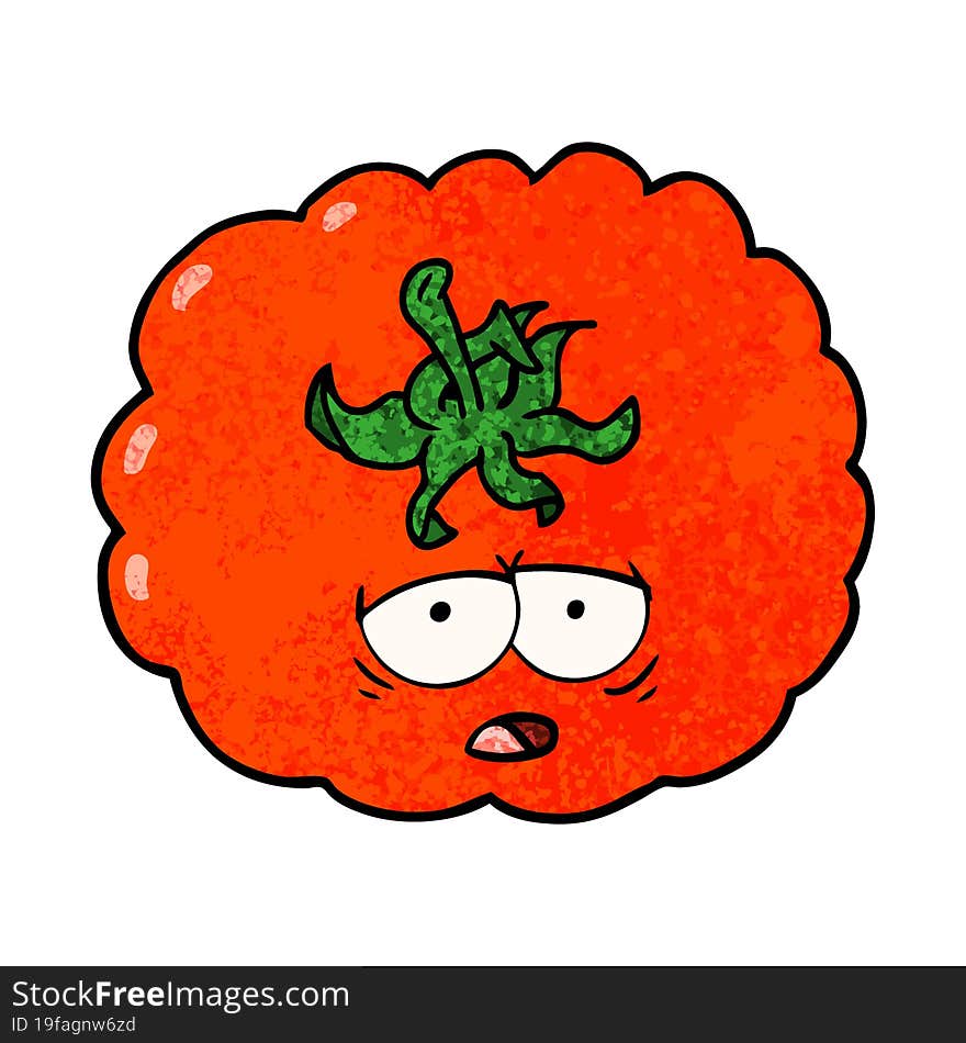 cartoon tomato. cartoon tomato