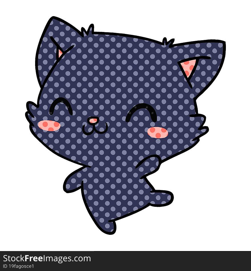 Cartoon Of Cute Kawaii Cat